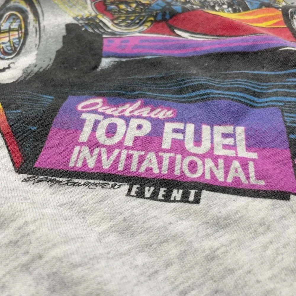 VTG 1995 Belton Nitromania‎ Top Fuel Dragster Invitational racing tshirt L USA